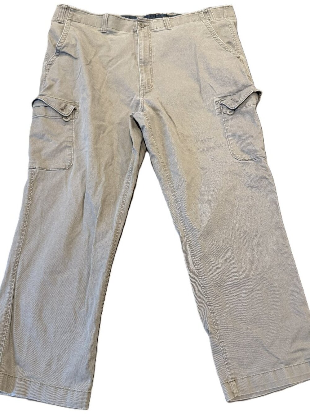 Roundtree & Yorke Men's Khaki Cargo Pants Casual W44 L29